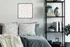 MuchoWow® MuchoWow® Gerahmtes Poster Wohnzimmer - Farbe - Produktbild-Vorschau 2