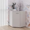 Komoda FAUSKE – prostorná – hranatá – bílá – šířka 58 cm, Náhled obrázku produktu 1
