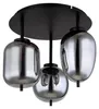 Globo Lighting plafoniera in metallo nero opaco, 3x E14 Anteprima dell’immagine prodotto 2