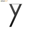 A black table leg shaped like the letter 'Y' on a white background. Anteprima dell’immagine prodotto