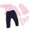 Vestiti per bambole maglione pantaloni cappelli sciarpa Anteprima dell’immagine prodotto 3