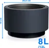 Kvetináč s vložkou HEOSO antracit 29,8 cm Náhľad obrázku produktu 6