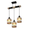 Rosikey 3-Flammig Rattan Pendelleuchte Esstisch Lampe - Produktbild-Vorschau 1