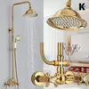 KLARWERK® NALA | Vintage Duscharmatur Set mit Regendusche & Produktbild-Vorschau 2