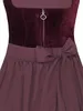 Dirndl Kirchham 75cm Länge bordeaux 34 Produktbild-Vorschau 2