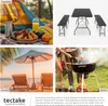 tectake® Campingtischgarnitur Vani klappbar mit Produktbild-Vorschau 7