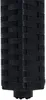 A close-up view of the corner of a black polyrattan furniture piece, showing the woven texture. Produktbild-Vorschau