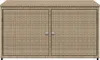 vidaXL Záhradná skrinka béžová 110x55x60,5 cm Poly ratan Náhľad obrázku produktu 6