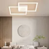 A modern bedroom interior with a geometric ceiling light fixture. Podgląd zdjęcia produktu