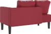 vidaXL Chaiselongue mit Kissen Weinrot Kunstleder Produktbild-Vorschau 5