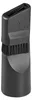 A close-up studio shot of a black vacuum cleaner attachment with bristles. Produktbild-Vorschau