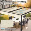 UISEBRT Pergola 3x3m avec toit coulissant - Pavillon de Voir les images du produit 5