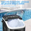 Macchina per ghiaccio 12kg/24h, 8 cubetti/6-13min, 2 Anteprima dell’immagine prodotto 2