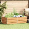 vidaXL Hochbeet Hellbraun 160 x 80 x 45 cm Verzinkter Stahl Produktbild-Vorschau 2
