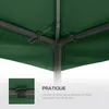 Outsunny Toit de Remplacement pour Gazebo de Jardin Toile Voir les images du produit 6
