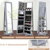 COSTWAY Armoire à bijoux, armoire à glace avec miroir Voir les images du produit 6