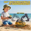 Ferngesteuerter Bagger, RC Bagger Baufahrzeuge für Kinder, Produktbild-Vorschau 3