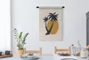 MuchoWow® Wandteppich Wandbehang Palme - Sonne - Pastell Produktbild-Vorschau 3