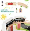 Spieltisch aus Holz, 80-teiliges Eisenbahn-Set, Produktbild-Vorschau 4