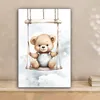 MuchoWow® - Leinwandbilder - Bär - Baby - Tier - Kinder, Produktbild-Vorschau 2