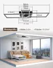 ZMH Ventilateur de plafond 94 cm avec éclairage, 6 Voir les images du produit 6