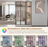 okwish Kleiderschrank mit 3 Glastüren, 1 Schublade und 1 Produktbild-Vorschau 3