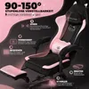 GTPLAYER Roztomilá herní židle se sametovou tkaninou, herní Náhled obrázku produktu 6