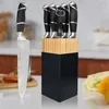 YRHome 7 teilig Edelstahl Kochmesserset Messerblock Set Produktbild-Vorschau 1