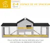 PawHut Clapier cage š€ lapins rongeurs XXL clapier nain 2 Voir les images du produit 4