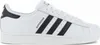 A studio shot of an Adidas Superstar II sneaker. Voir les images du produit