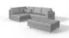 S-STYLE MÖBEL - Ecksofa und Fußhocker mit Holzfüßen im Produktbild-Vorschau 8