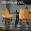 ML-Design Esszimmerstühle 2er Set, Senfgelb, Sitzfläche aus Produktbild-Vorschau 2