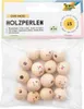 folia Holzperlen CUTE FACES rund 15 Stück Produktbild-Vorschau 1