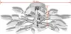 stropné svetlo vidaXL White & Clear Acrylic Leaves 3 × E14 Náhľad obrázku produktu 4