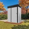 HOMAVO Gerätehaus Metall mit Pultdach, Gartenhaus Metall Produktbild-Vorschau 1