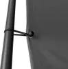vidaXL Pavillon Anthracite 4x4 m 180 g/m² tissu et acier Voir les images du produit 11