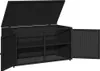 vidaXL Gartenschrank Schwarz 110x55x60,5 cm Poly Rattan Produktbild-Vorschau 7