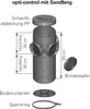 opti-control Schacht mit Sandfang Drainageschacht mit 3 Anteprima dell’immagine prodotto 2