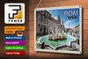 Blechschild Reise Rom Italien Piazza Navona Skulptur Produktbild-Vorschau 3