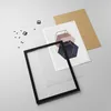 Gerahmtes Poster - Schwarzer Rahmen - Sechsecke Modern Gold Produktbild-Vorschau 4