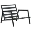 4-tlg. Outdoor-Lounge-Set mit Kissen Aluminium Dunkelgrau Produktbild-Vorschau 7