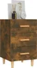 vidaXL Nočný stolík Smoked Oak 40x40x66 cm odvodený výrobok Náhľad obrázku produktu 7