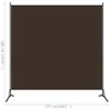 vidaXL Parawan brązowy 175x180 cm Tkanina Podgląd zdjęcia produktu 4