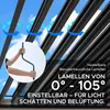 Sunjoy Aluminium Modulare Multi Lamellenpergola mit LED 3x3 Produktbild-Vorschau 4