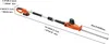 A telescopic hedge trimmer with dimensions indicated. Náhled obrázku produktu