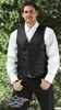 Schwarze Western Jaquardweste LINCOLN Gr. S - 3XL - Stars & Produktbild-Vorschau 3