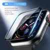 A close-up of a smartwatch with a screen protector being applied. Produktbild-Vorschau