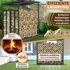 Kaminholzregal aussen Metall 185x105x185 cm verzinkt Produktbild-Vorschau 5