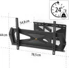 Hama TV-Wandhalterung FULLMOTION "Professional", 203 cm Produktbild-Vorschau 7