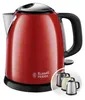 Draadloze waterkoker, 1 liter, 2400W, rood, Russell Hobbs, Productafbeelding-voorbeeld 1
